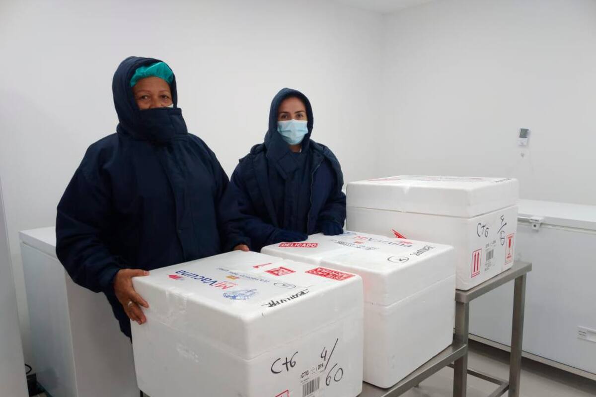 Llegan a Bolívar más de 5 mil vacunas contra el COVID-19