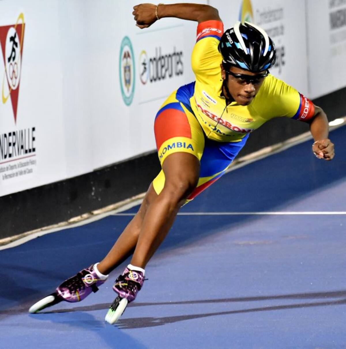 Yercy Puello, velocista que ha ganado más de 25 títulos mundiales en las pruebas de velocidad. ARCHIVO