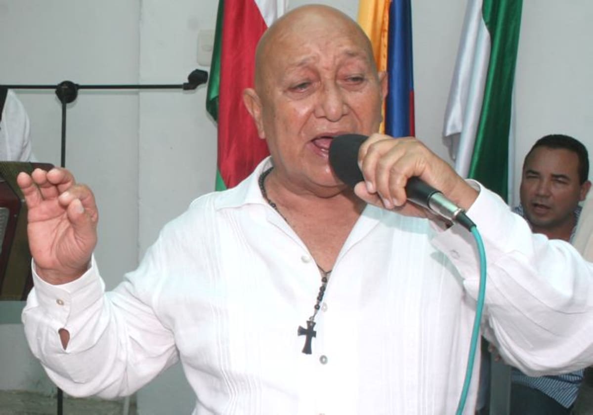 Los restos del maestro “Nacho Paredes” son velados en la Funeraria Los Ángeles de Sincelejo. Manuel Santiago Pérez