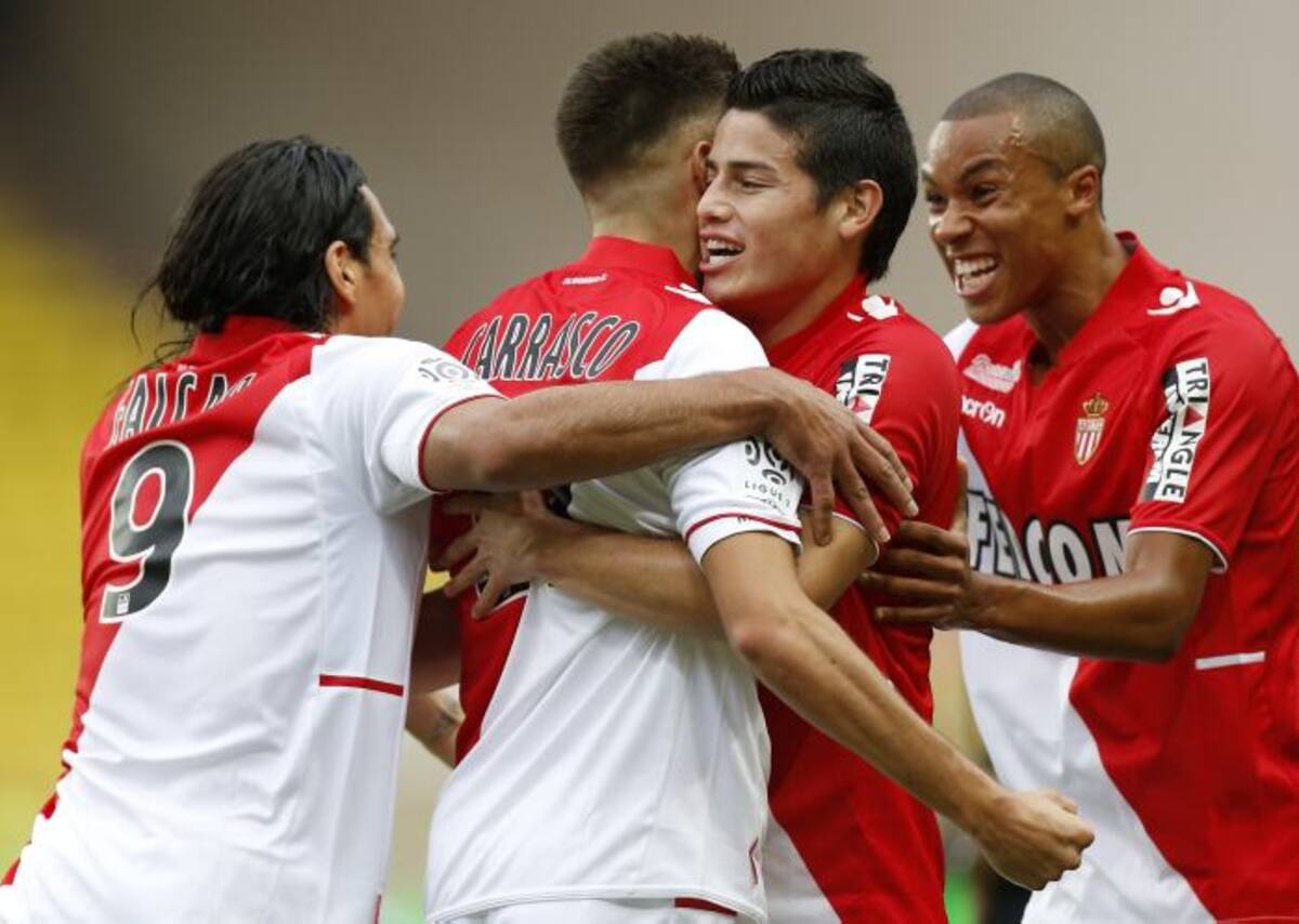 James Rodríguez y Falcao García fueron importantes en la victoria de Mónaco. AFP VALERY HACHE