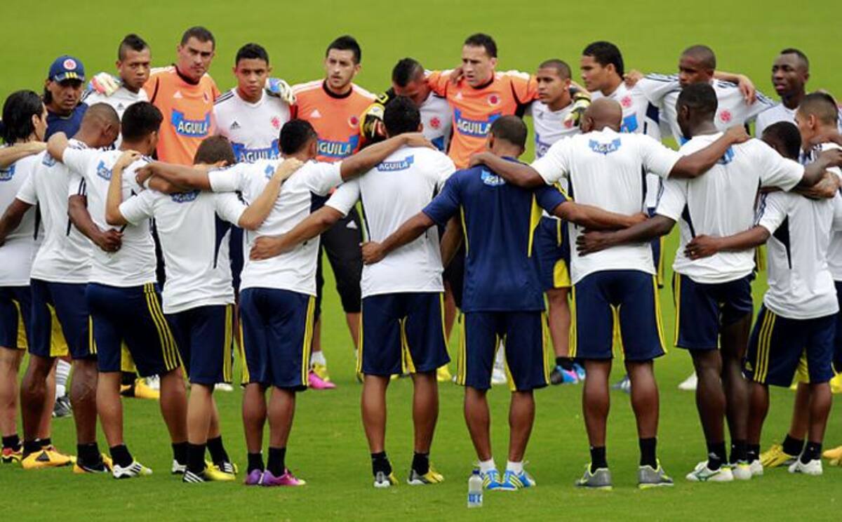 Los dirigidos por el estratega argentino José Néstor Pékerman agradecieron estar de regreso en Barranquilla. Colprensa