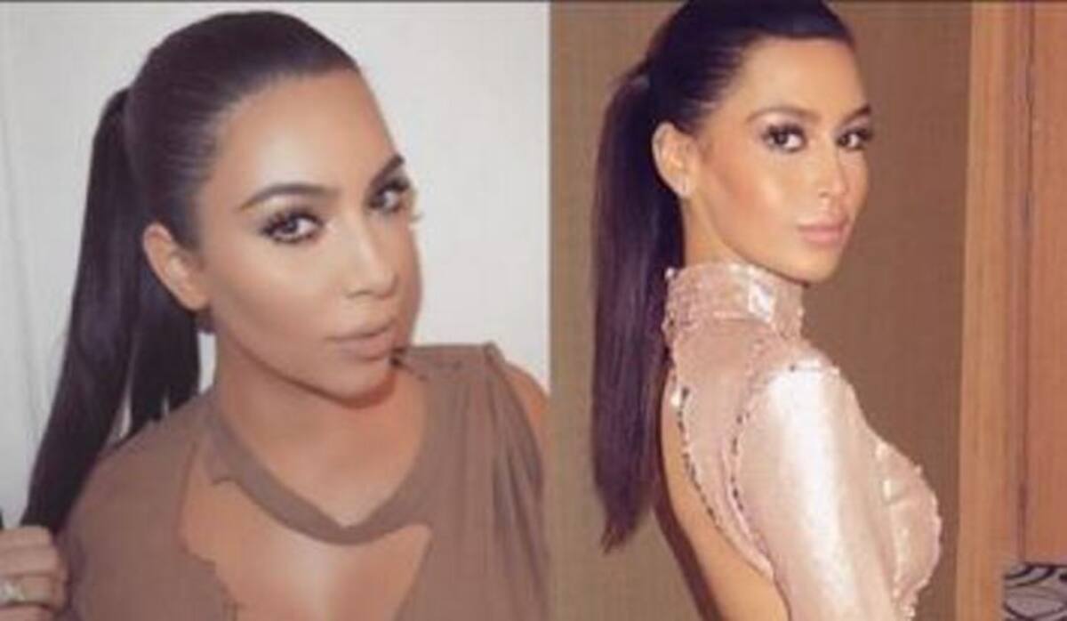 A la izquierda Kim Kardashian, a la derecha Sonia Ali. Instagram Sonia Ali.