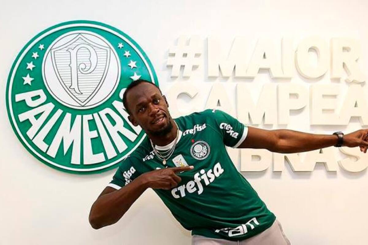 Usain Bolt se une al entrenamiento del Palmeiras en Brasil