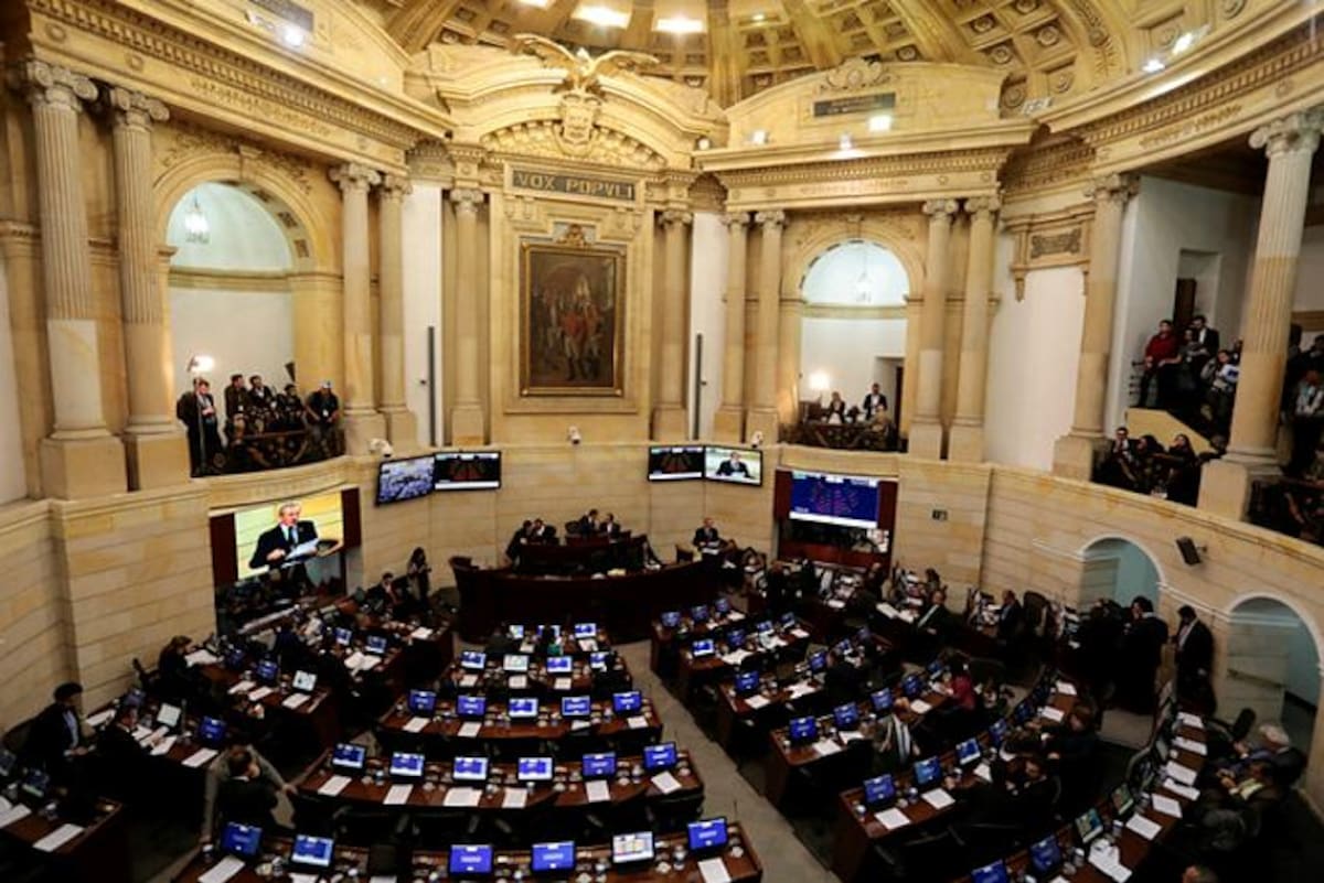 Plenarias en el Congreso de la República. COLPRENSA