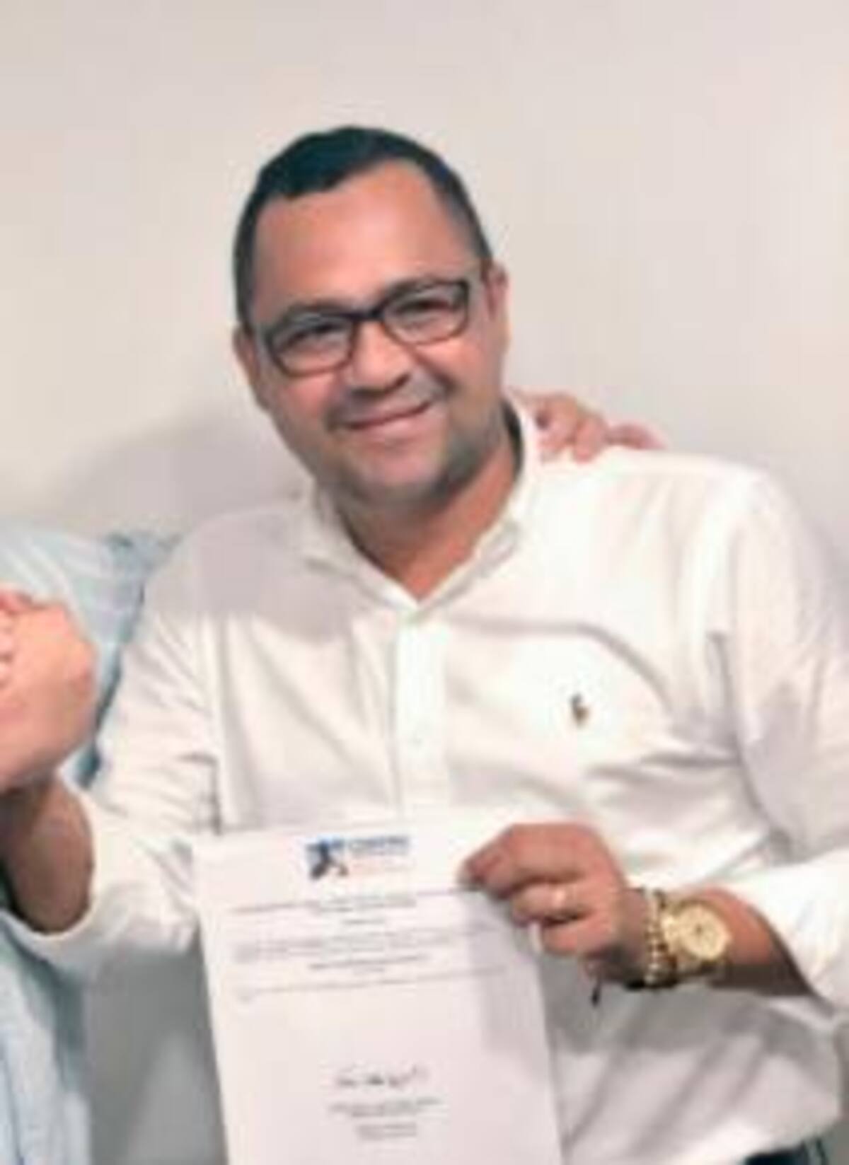 Harold Quiñones, alcalde de Regidor.