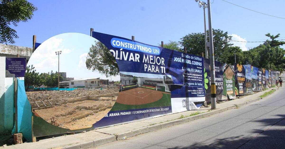 Los 4 campos de sóftbol que la Gobernación remodela en Cartagena