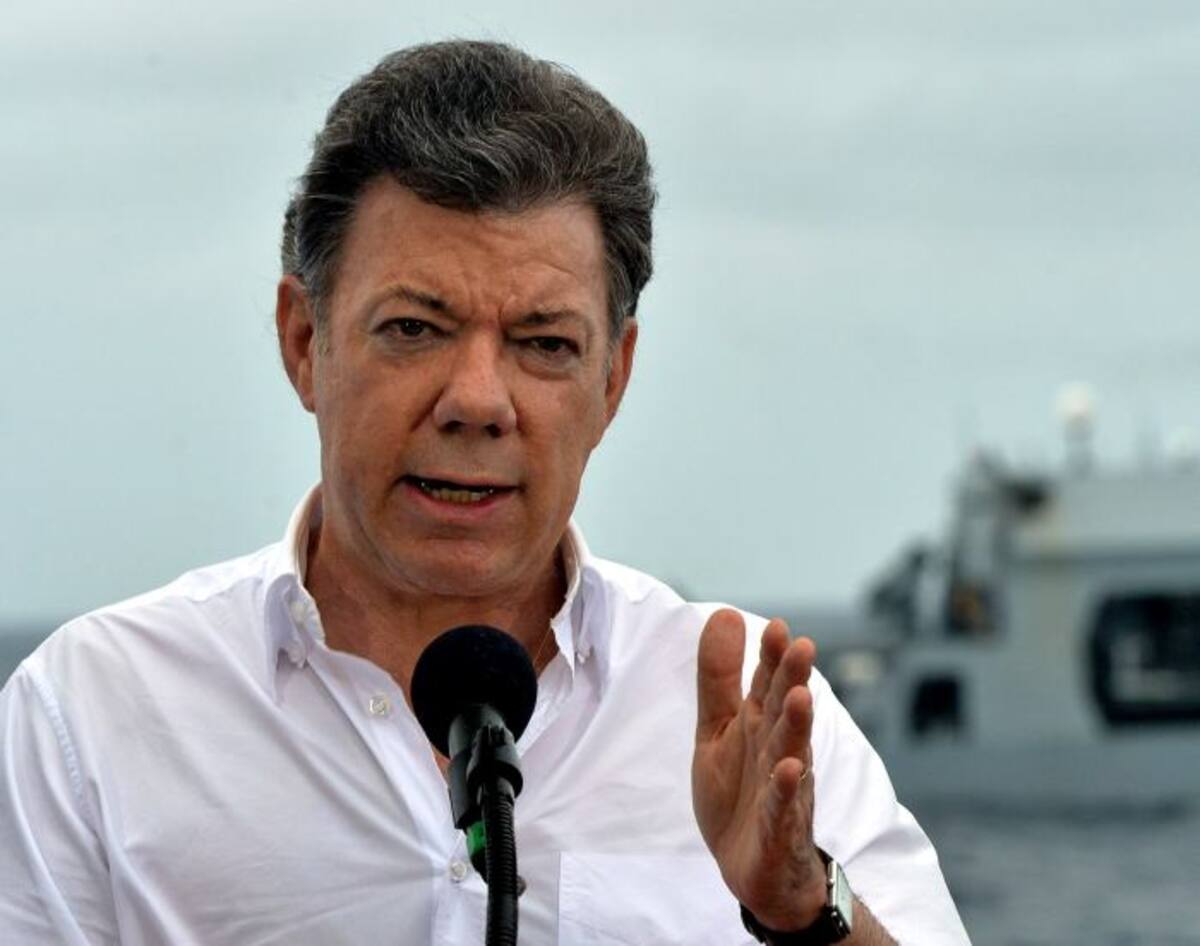 Juan Manuel Santos, presidente de la República. AFP CESAR CARRION
