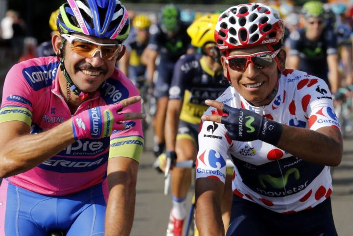 Nairo Quintana y José Serpa, dos grandes colombianos en el Tour de Francia. AFP