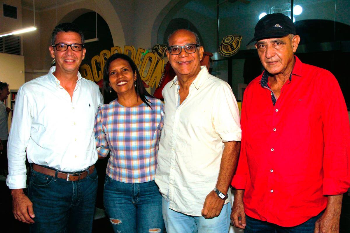 Alberto Gómez, Carmen Aguilar, Álvaro Carballo y Alfredo Tatis.
