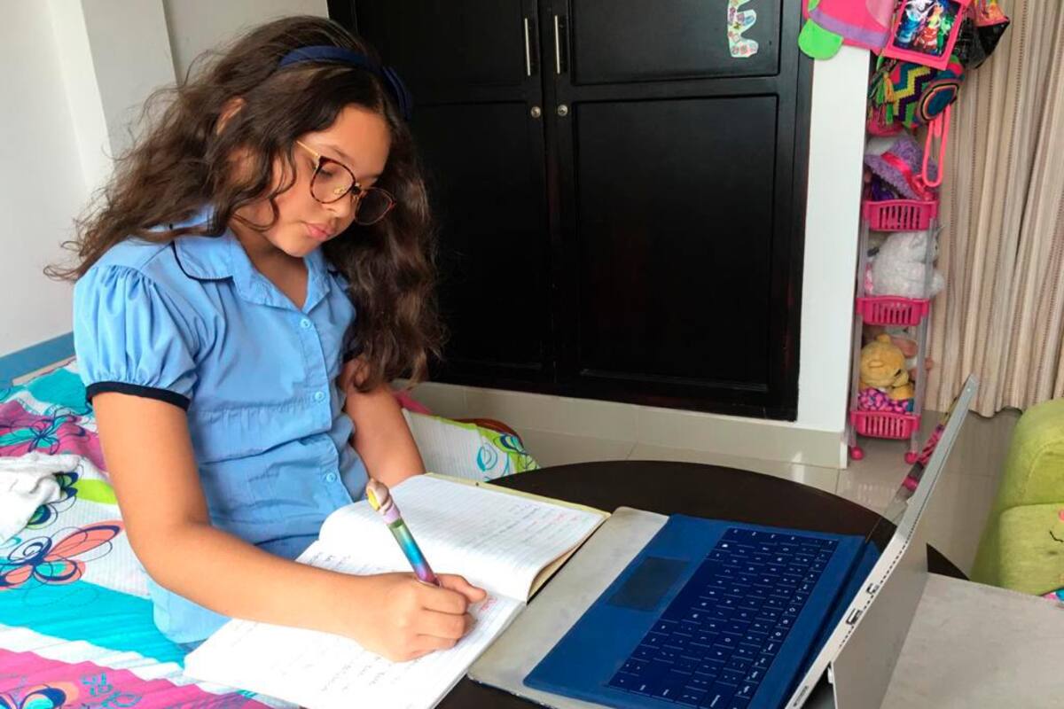 Así fue el primer día de clases virtuales en Cartagena
