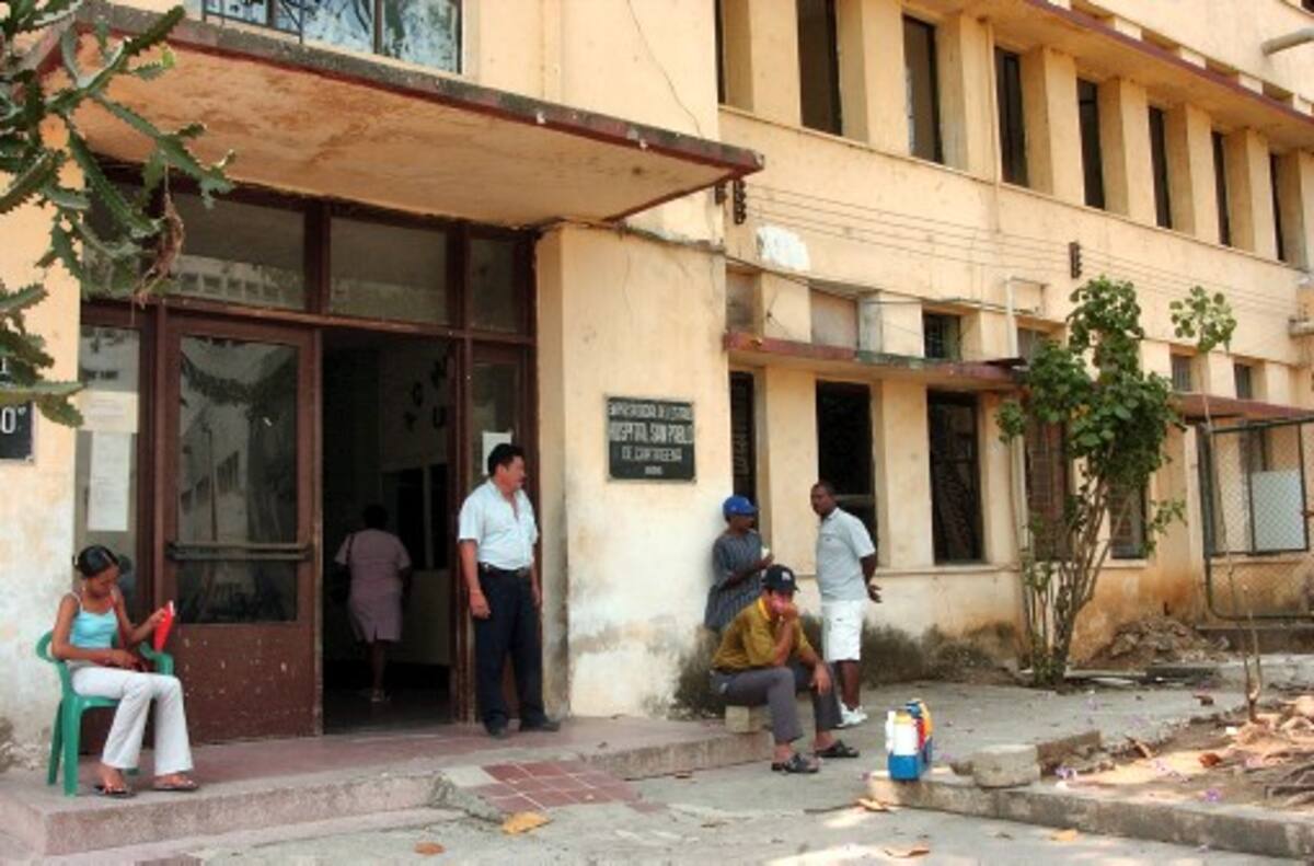 Fachada del viejo hospital San Pablo de Cartagena.. archivo