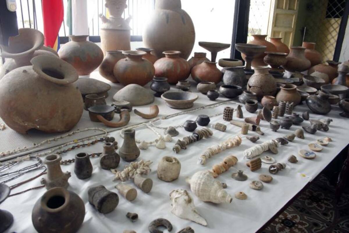 Dentro de la colección con que cuenta Sucre se destacan piezas de oro, copas y vasijas. EL UNIVERSAL