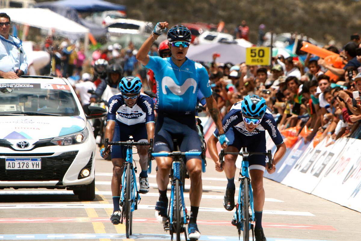 Winner Anacona ganó la etapa 5 y es líder de la Vuelta a San Juan