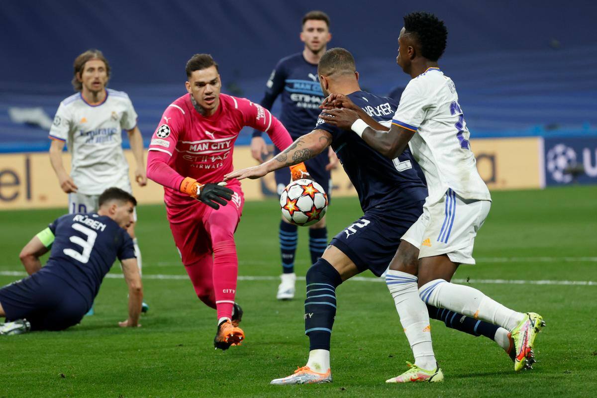Imágenes del juego de vuelta entre Real Madrid y Manchester City, por la semifinal de la Champions League.