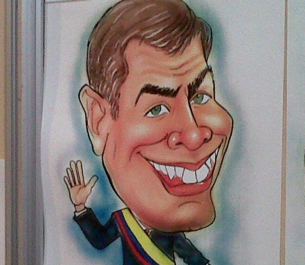 Caricatura de Rafael Correa, presidente de Ecuador. ELUNIVERSAL.COM.CO