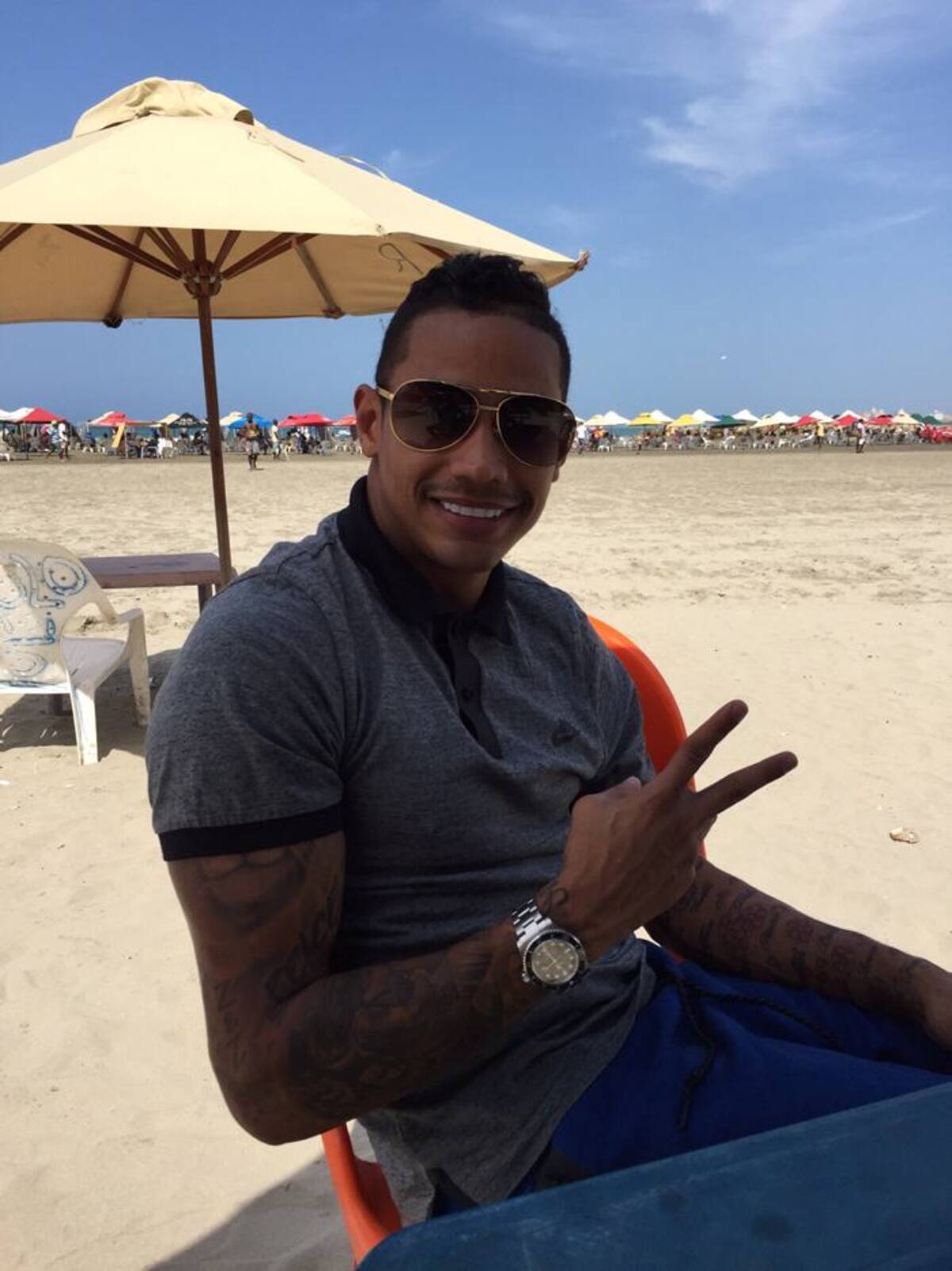 Ricardo disfruta de unos días de vacaciones en su Cartagena querida. Cortesía