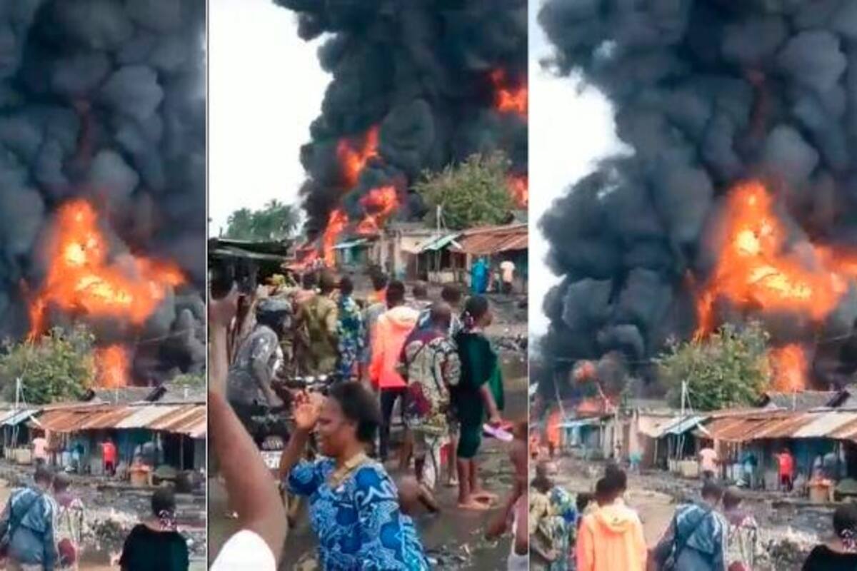 Incendio en edificio comercial de Benín dejó 35 personas muertas