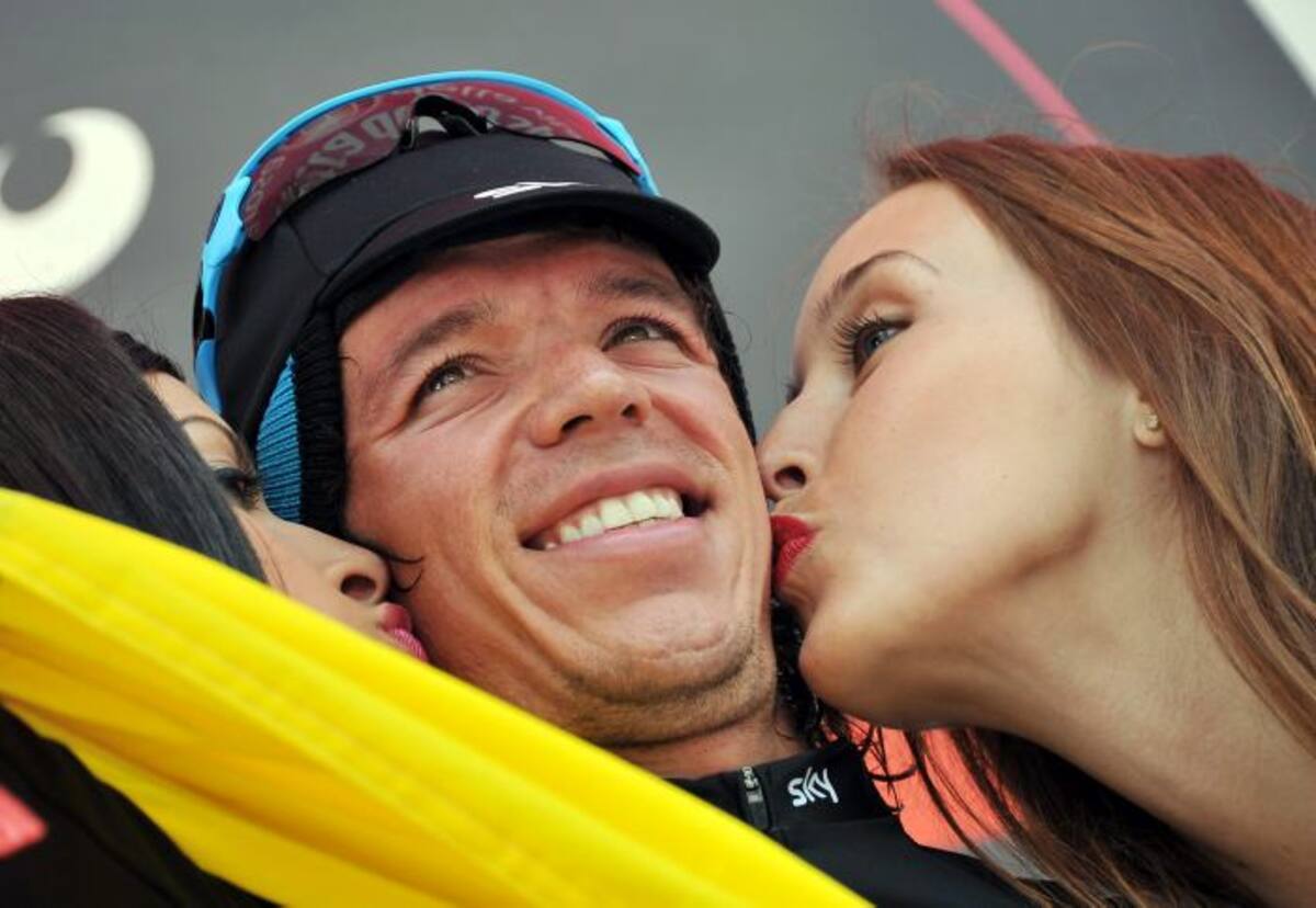 Rigoberto Urán es el primer colombiano en lograr un subcampeonato en el Giro de Italia. AP