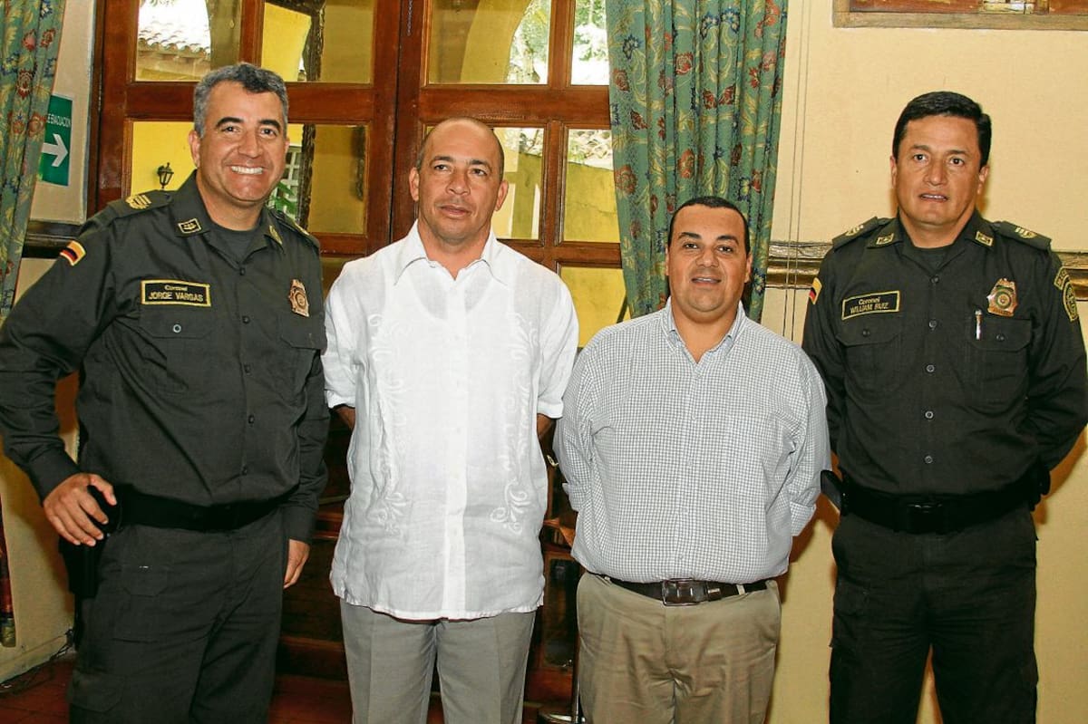 Jorge Octavio Vargas, José Hilario Bossio, Gabriel Vergara y William Ruiz.