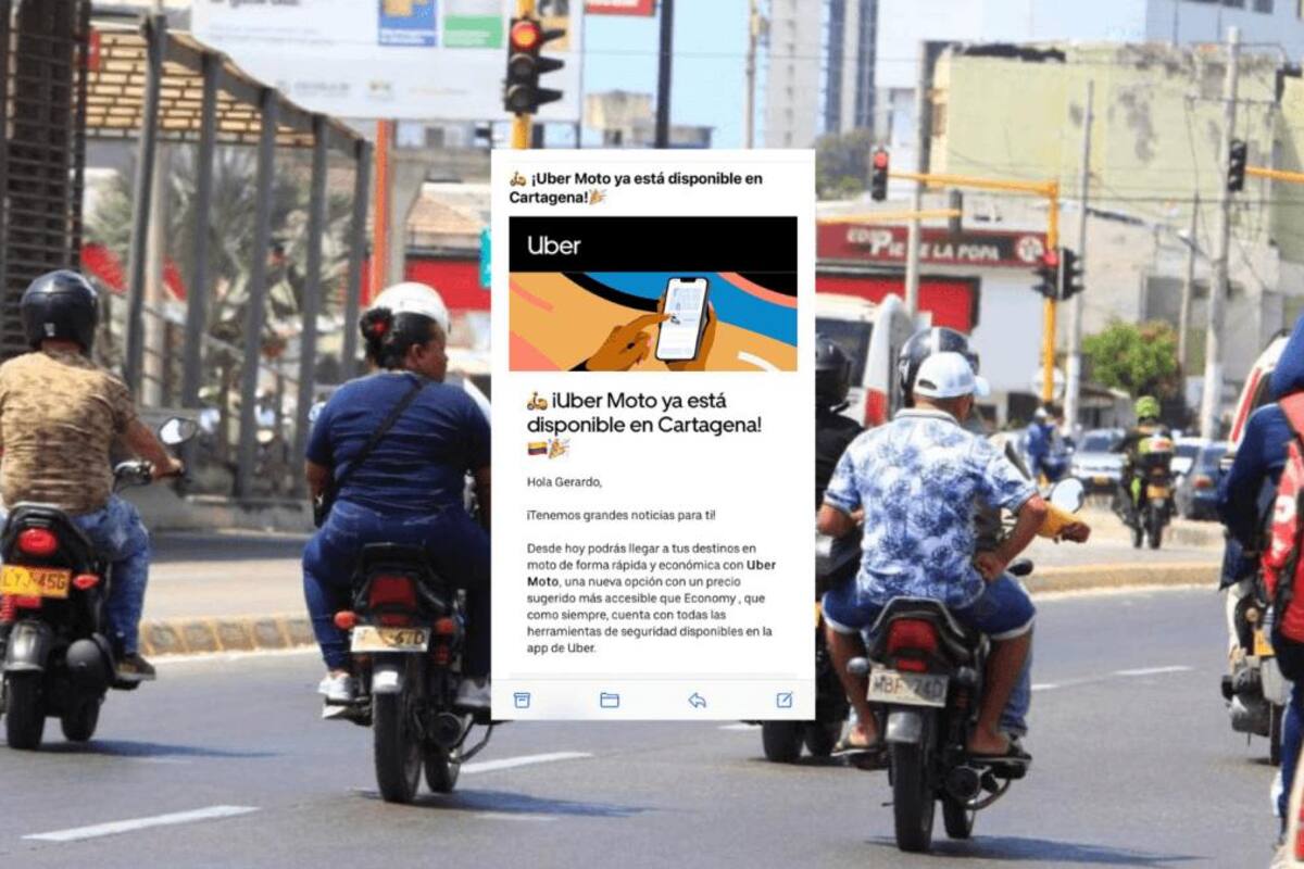 ¿Uber moto en Cartagena? Esto se sabe de la app que competiría con mototaxistas