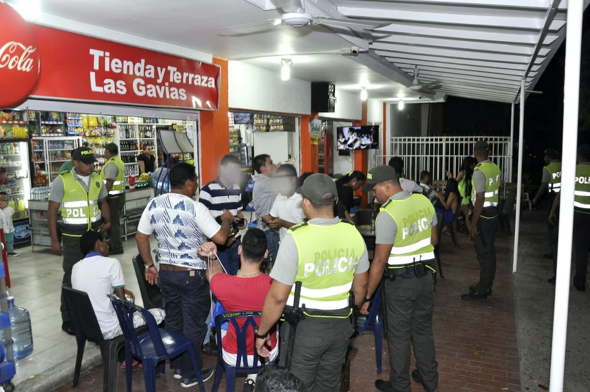 Caravana de seguridad realizada este sábado por las autoridades. CORTESÍA