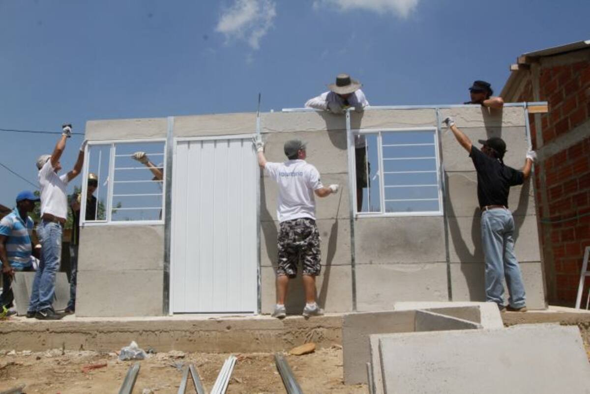 Cada una de estas viviendas modulares tiene un valor aproximado a las 12 millones de pesos. // JULIO CASTAÑO-EL UNIVERSAL