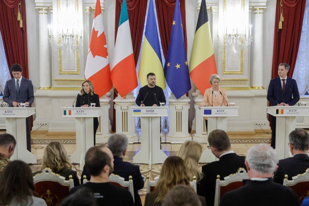 Ucrania conmemora segundo aniversario de la guerra arropada por el G7 y la UE