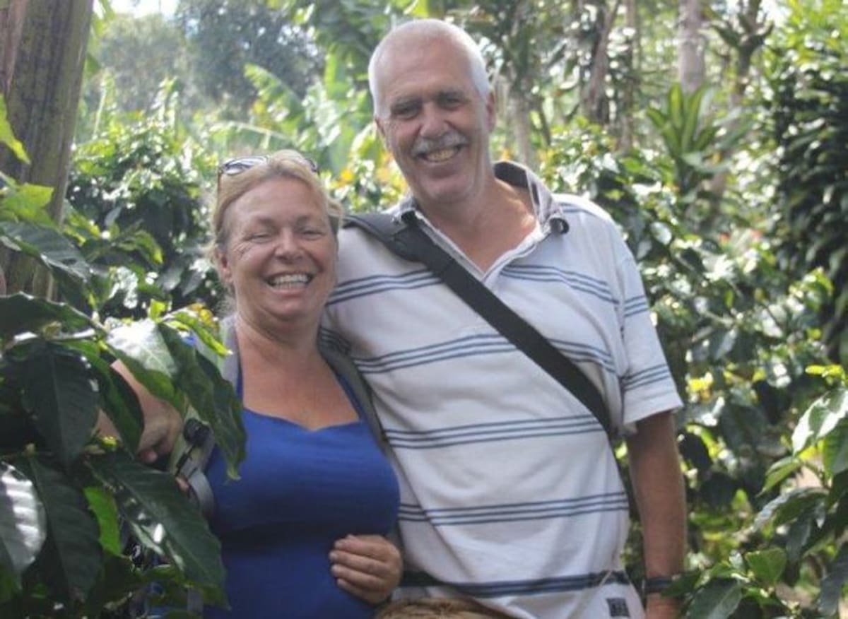 Durdana Brujin, asesinada en las Islas del Rosario, y su esposo Peter Putker. EL UNIVERSAL