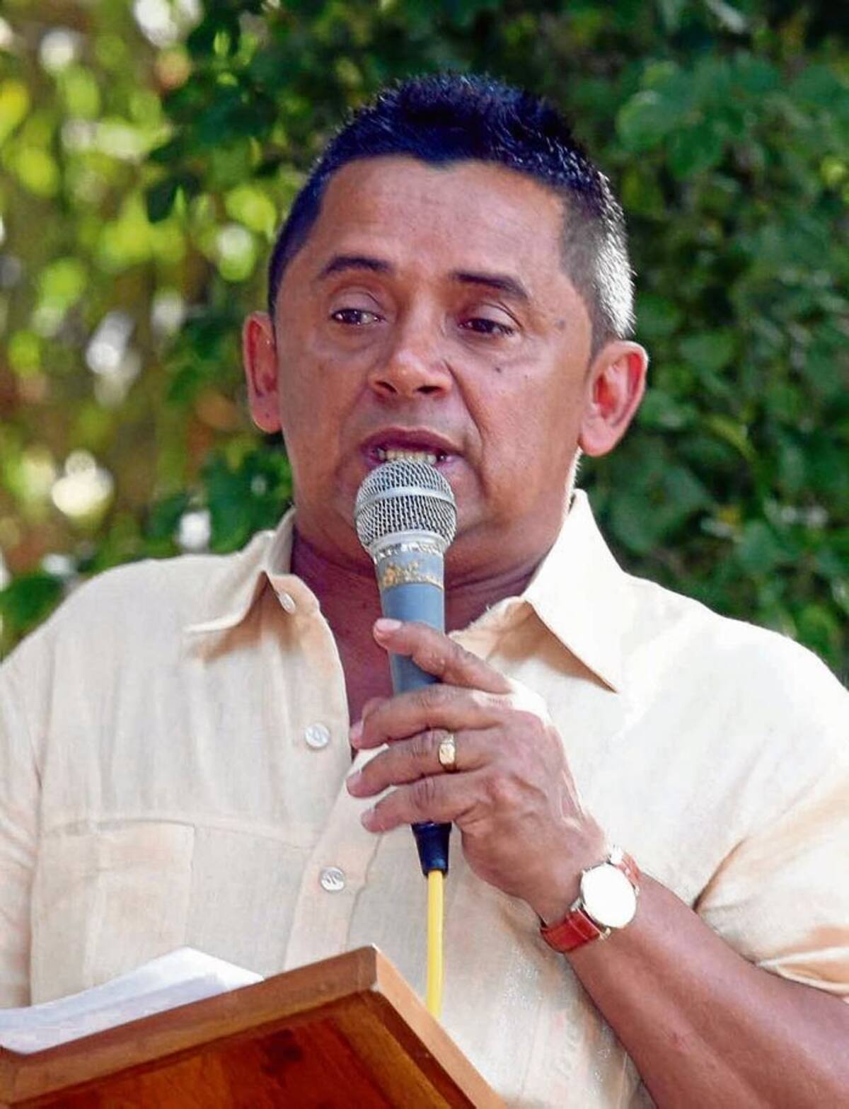 José Gamarra, alcalde de Galeras.