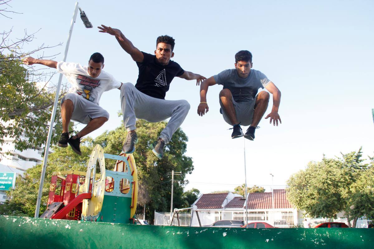 Parkour, nueva modalidad de la gimnasia que se toma a Cartagena