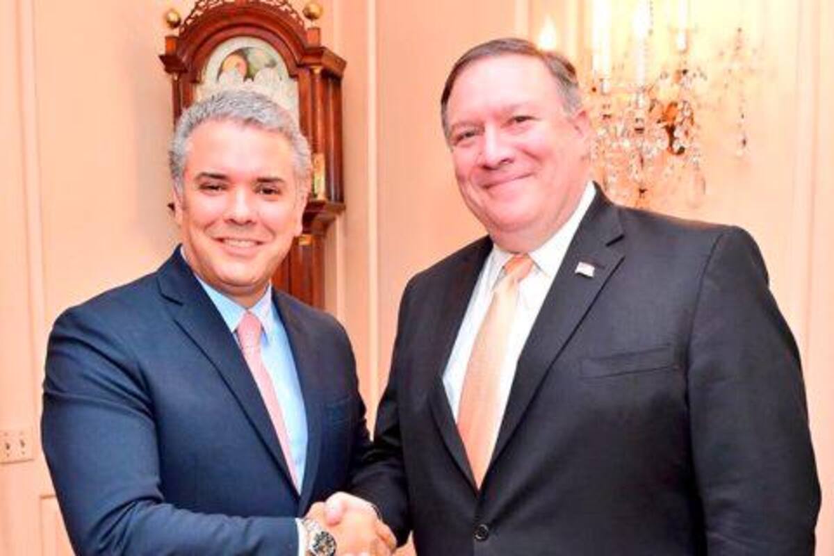 Este sábado, el presidente Duque recibe en la Casa de Nariño a Mike Pompeo