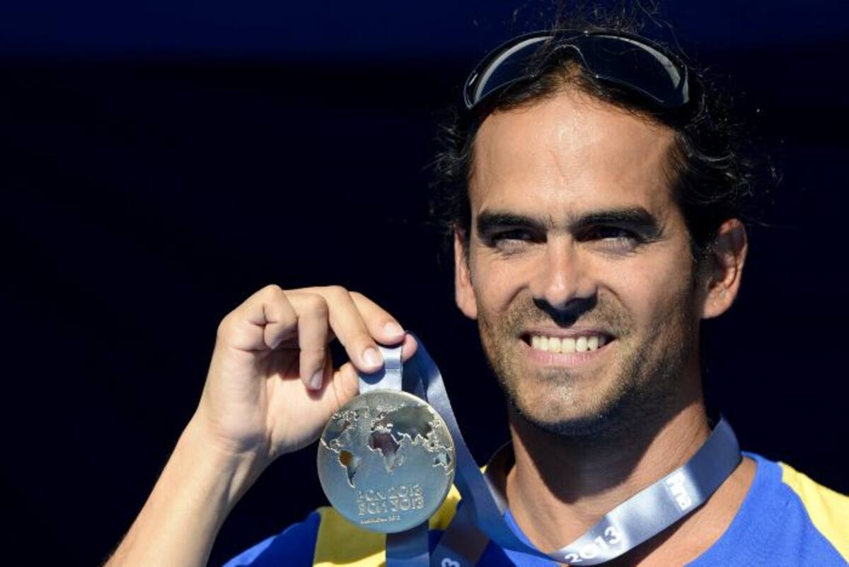 Orlando Duque conquistó el oro en clavados de gran altura en el Mundial de Natación de Barcelona AFP JAVIER SORIANO