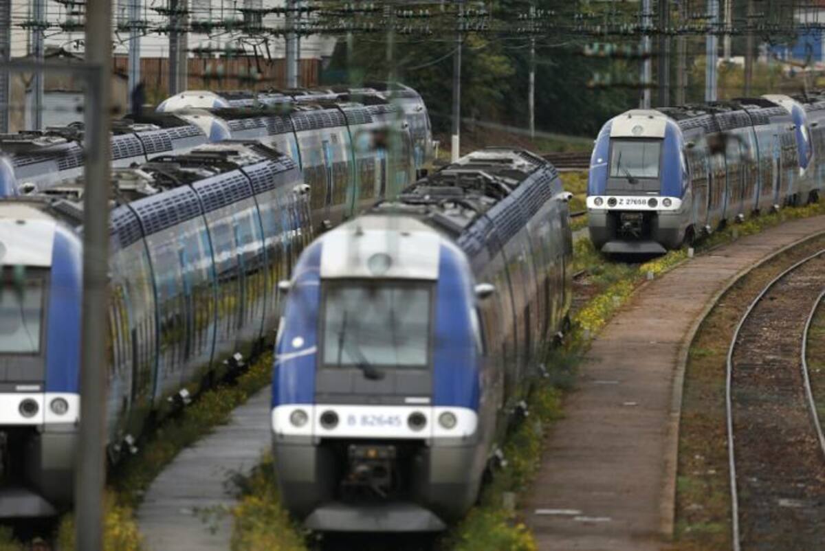 Un tren en Montpellier chocó contra un árbol que había caído a las vías. AFP