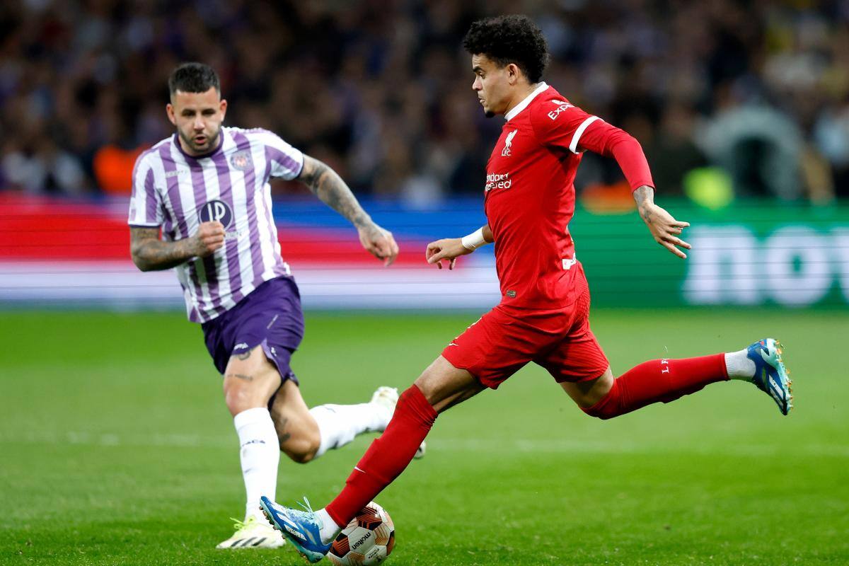 Liverpool, con Luis Díaz, perdió ante el Toulouse