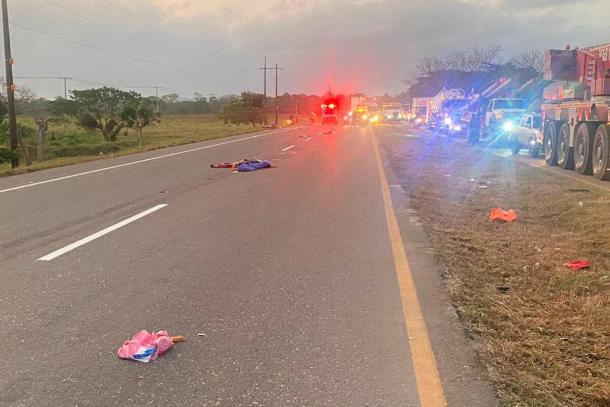 Mueren mujer y motociclista en violento accidente entre Cartagena y Bayunca