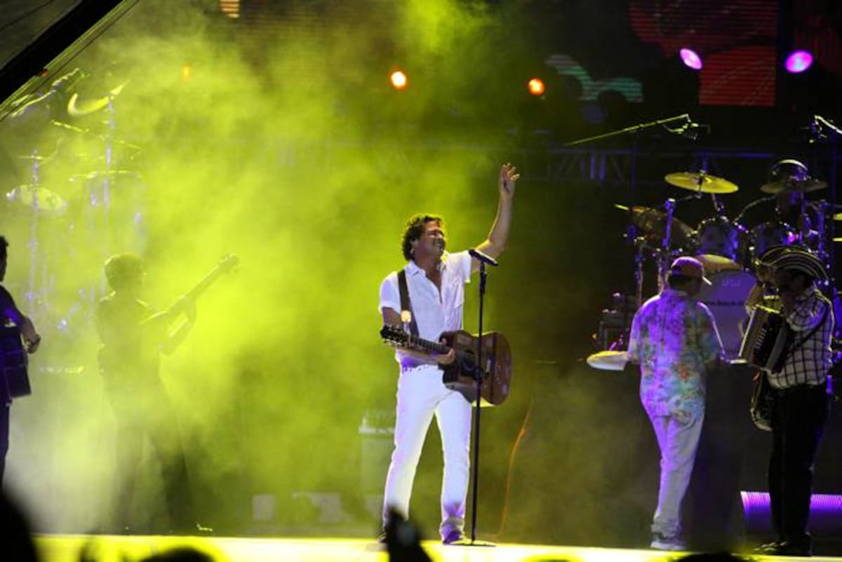Carlos Vives, el rey del espectáculo musical de la noche de coronación. Jorge Payares - Cortesía QHubo Barranquilla-