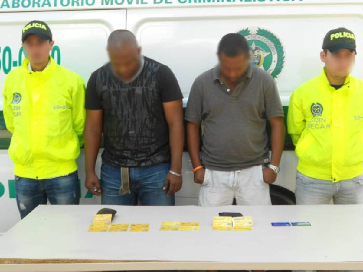 Uno de los capturados tenía antecedentes penales. CORTESÍA MECAR