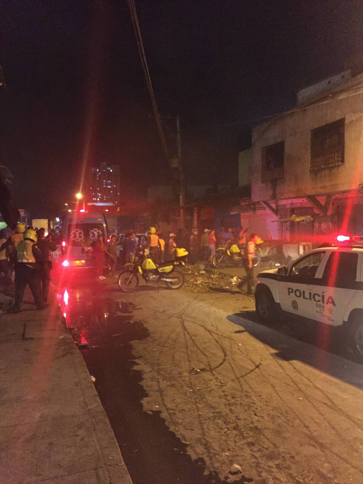 Incendio en Bazurto. Cortesía Caracol Radio.