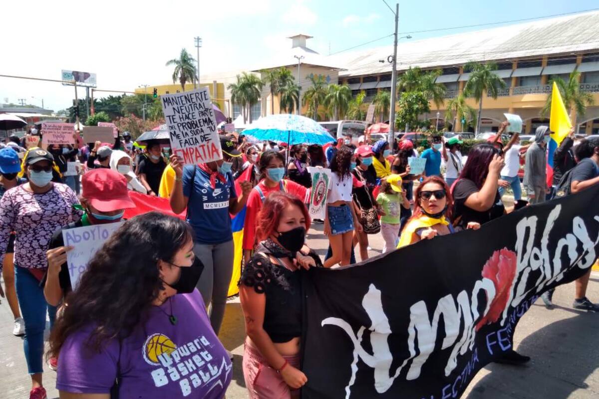 ¡Allison somos todas! Mujeres en Cartagena marchan y rechazan abuso policial