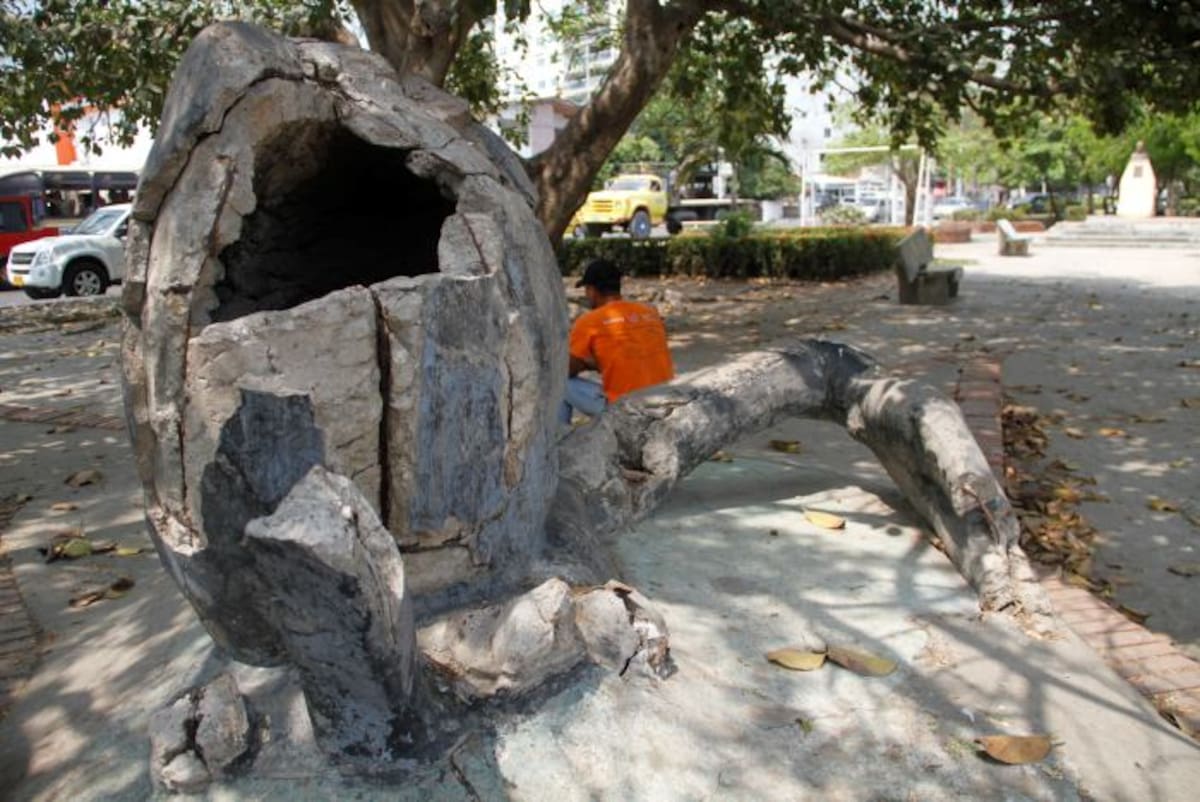 Otro de los parques priorizados para esta vigencia es el deteriorado parque El Cangrejo en Crespo. ÓSCAR DÍAZ ACOSTA
