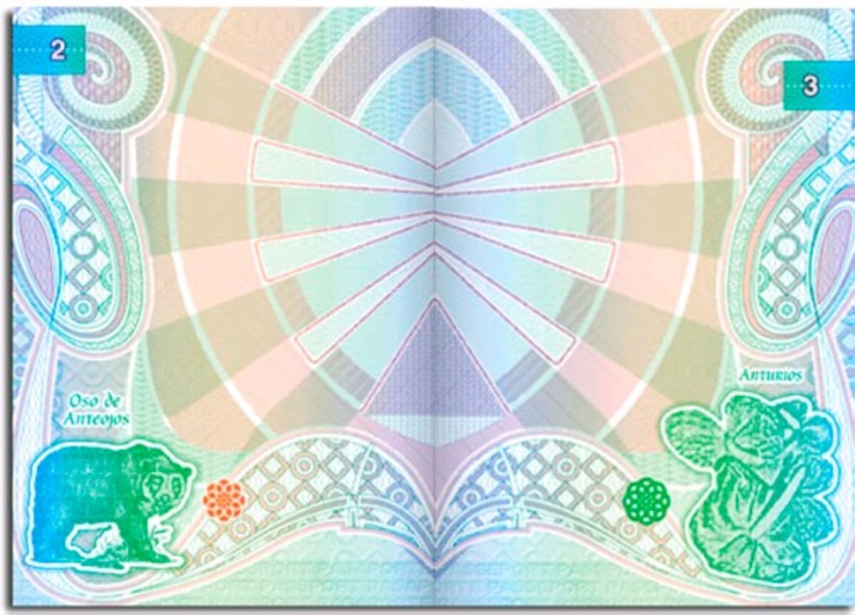 Colombia ha querido hacer un homenaje a la flora y fauna del país en las ilustraciones incluidas en las páginas internas del Pasaporte de Lectura Mecánica, como una forma de proyectar internacionalmente uno de los mayores activos del país. Tomada de www.pasaportes.gov.co