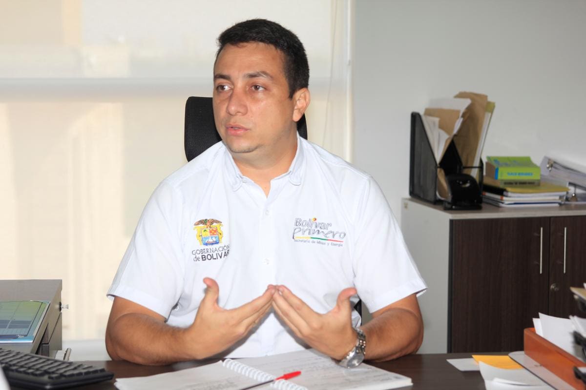 Wadi Romano Jácome, secretario de Minas y Energía de Bolívar. //óscar díaz