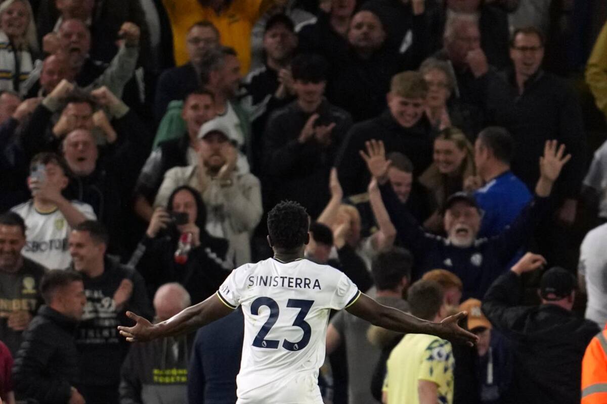 El colombiano Luis Sinisterra le da el empate al Leeds
