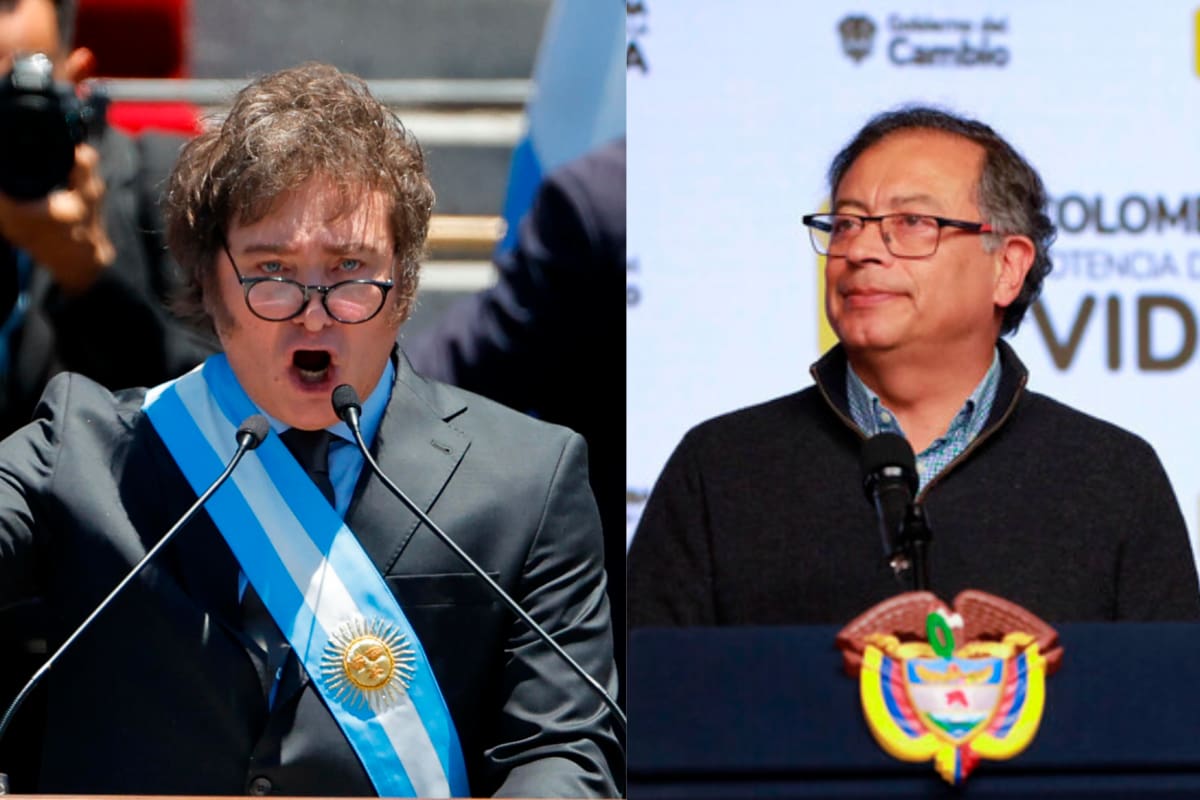 Rompió el silencio: Petro se refirió a los insultos de Milei en su contra