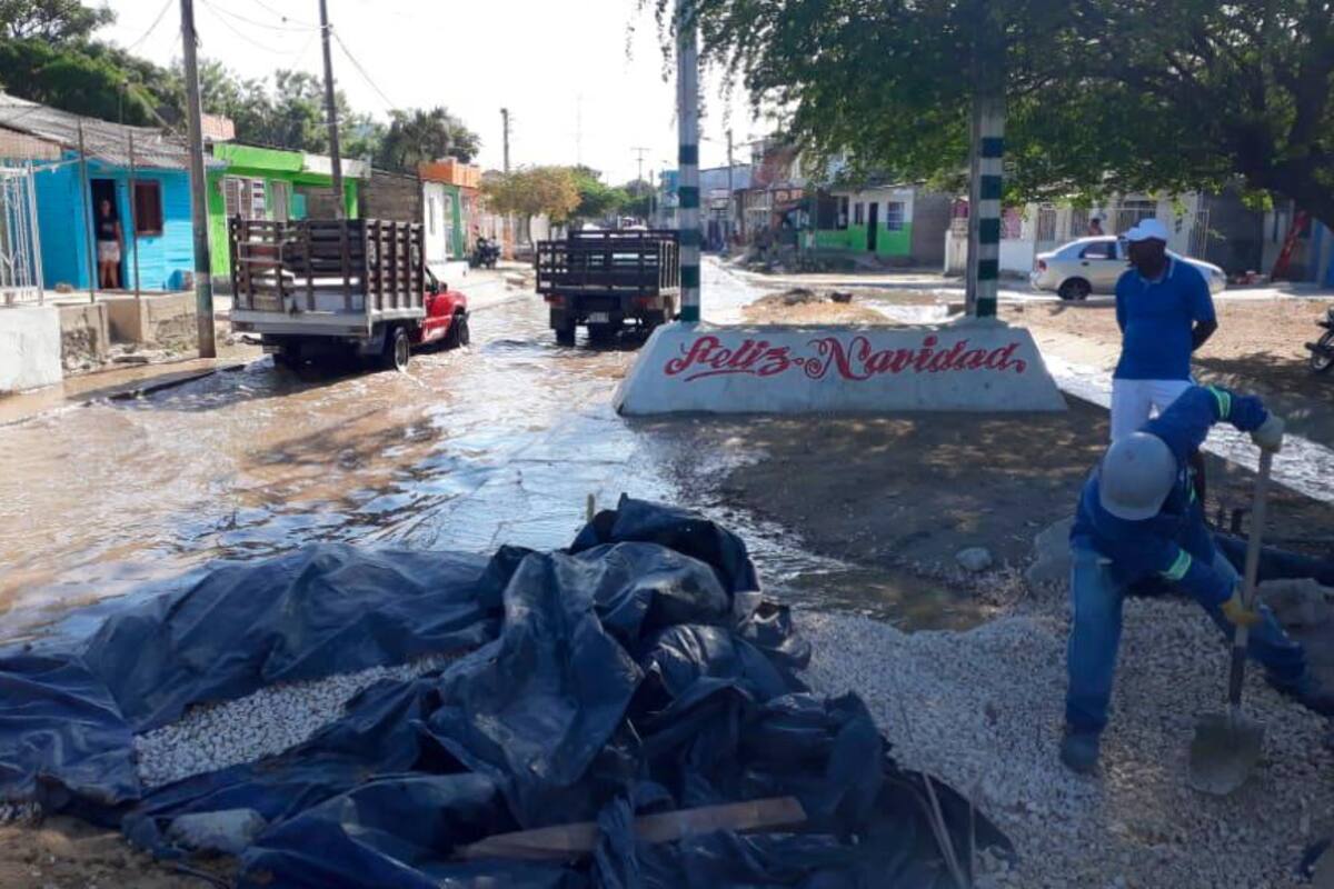 ¡Atención! Media Cartagena sin agua por rotura de tubo en Ceballos