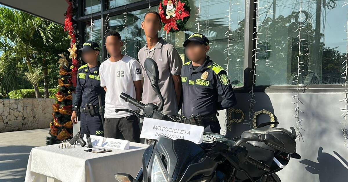 Así capturaron a dos presuntos delincuentes armados en El Cabrero