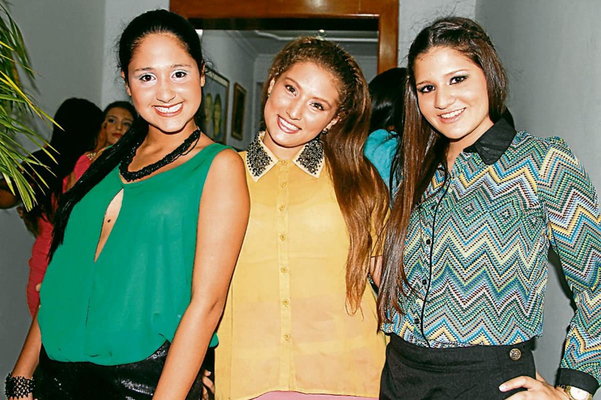 Antonella Fálquez, Stefania Guerrero y Ana María Gutiérrez.