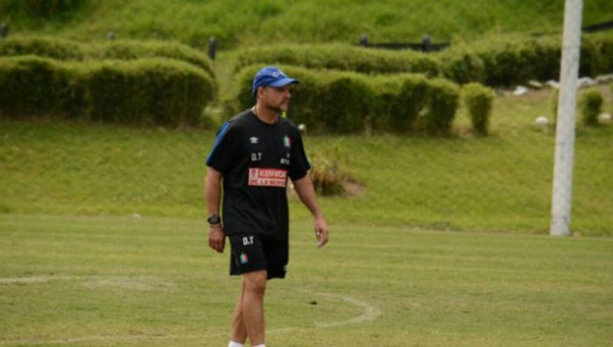 Javier Torrente durante los entrenamientos con el Once Caldas. COLPRENSA