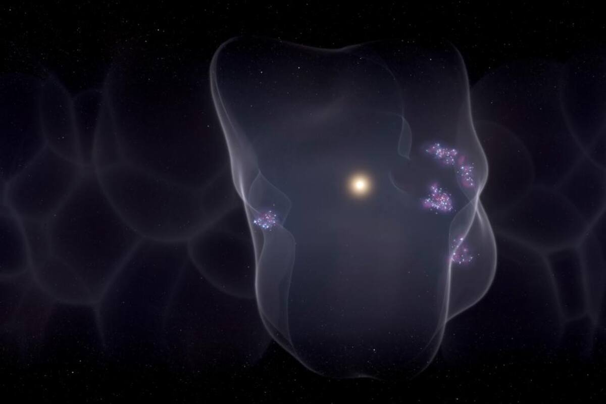 Una burbuja, la causa de la formación de estrellas jóvenes cercanas