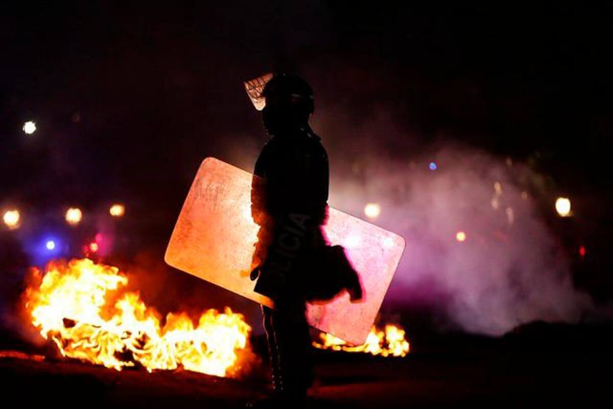 Violencia desmedida esta noche de martes en Bogotá